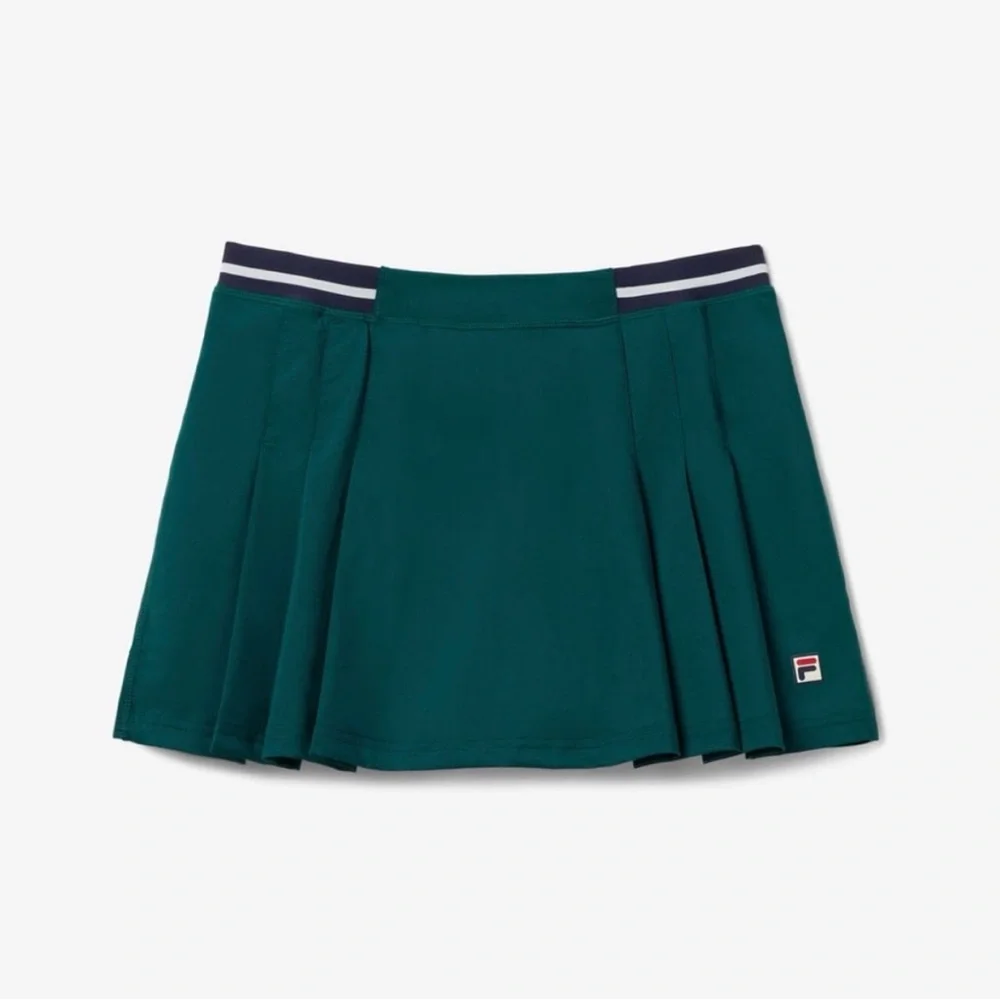 Fila Teal Pleated Mini Skirt - Picture 1 of 4